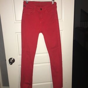 Citizens ofHumanity Red Skinny Jean